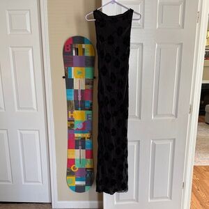 Realization Par velvet flower black burnout dress